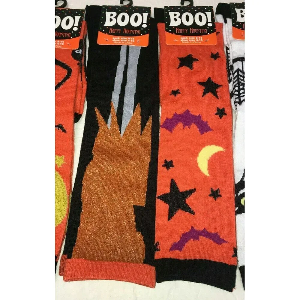 Boo! halloween socks